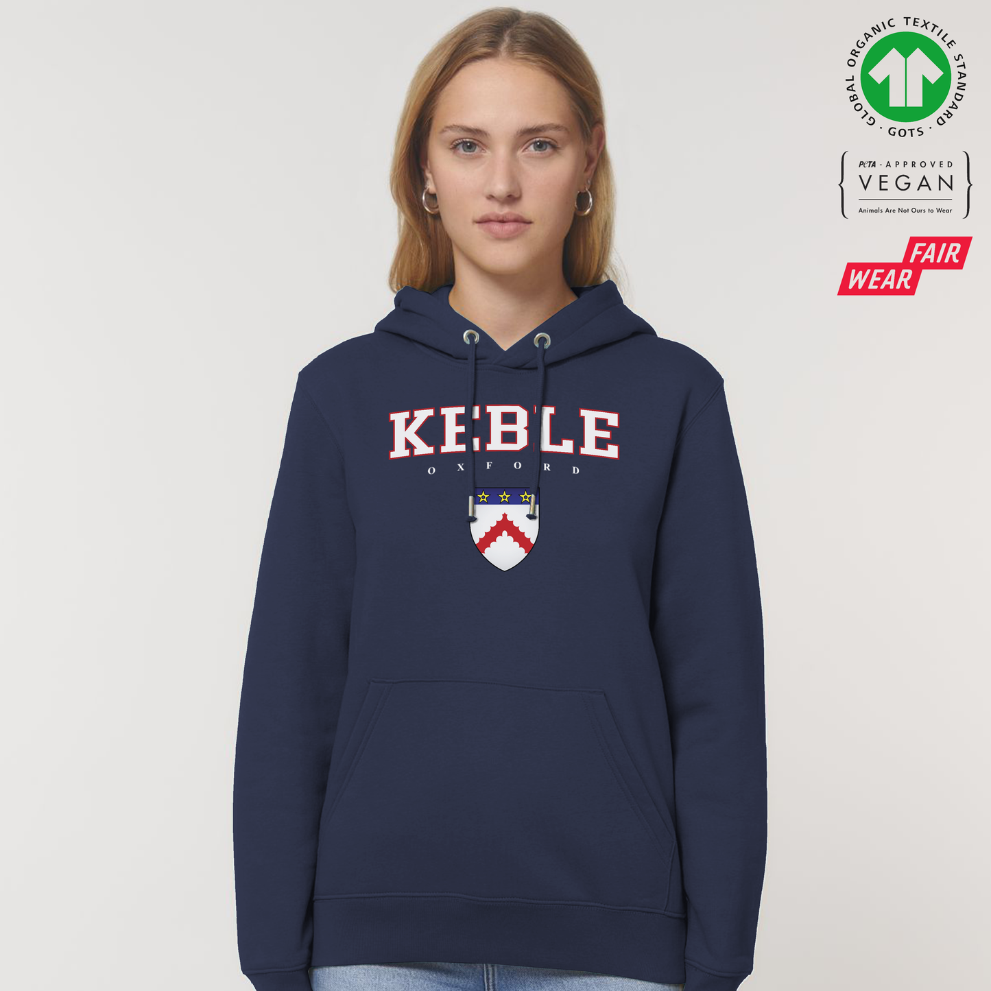 Keble Hoox Organic Hoody Printed