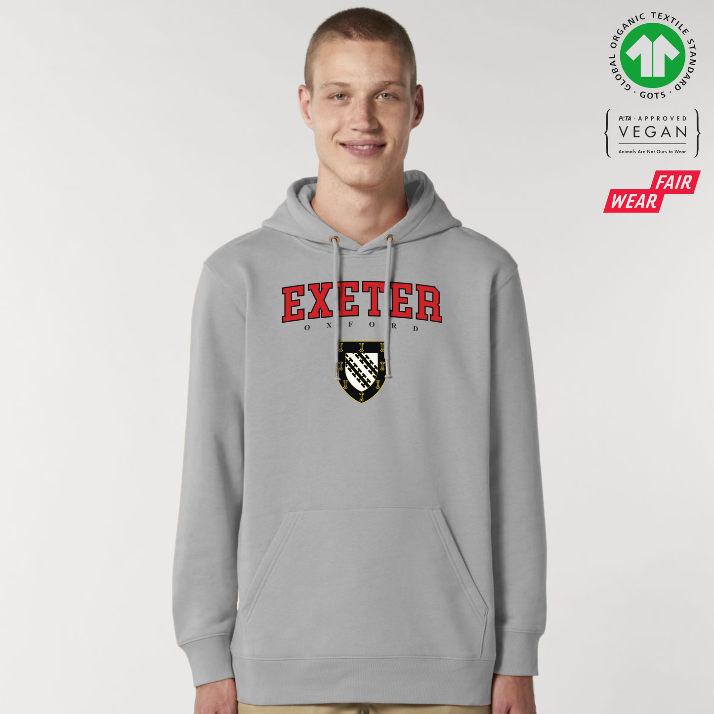 Exeter Hoox Organic Hoody Printed