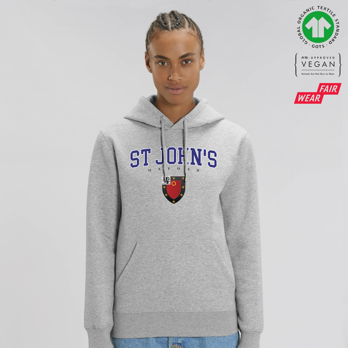 St Johns Hoox Organic Hoody Printed