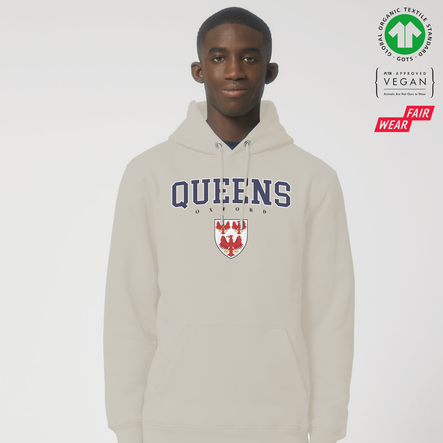 Queens Hoox Organic Hoody Printed