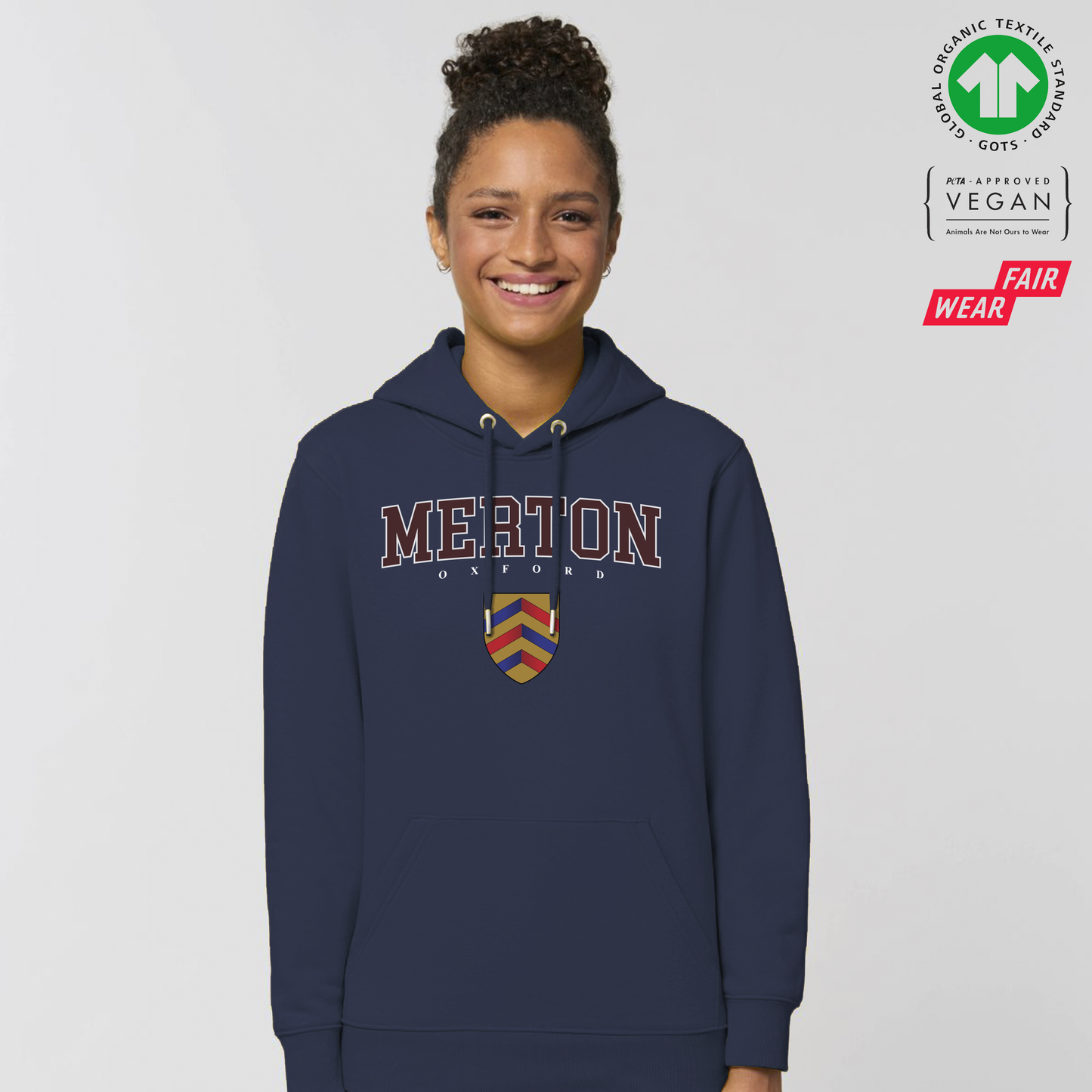 Merton Hoox Organic Hoody Printed