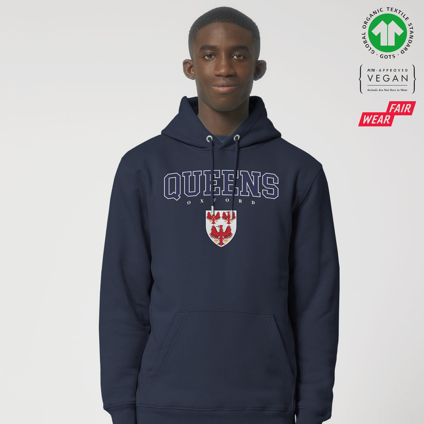 Queens Hoox Organic Hoody Printed