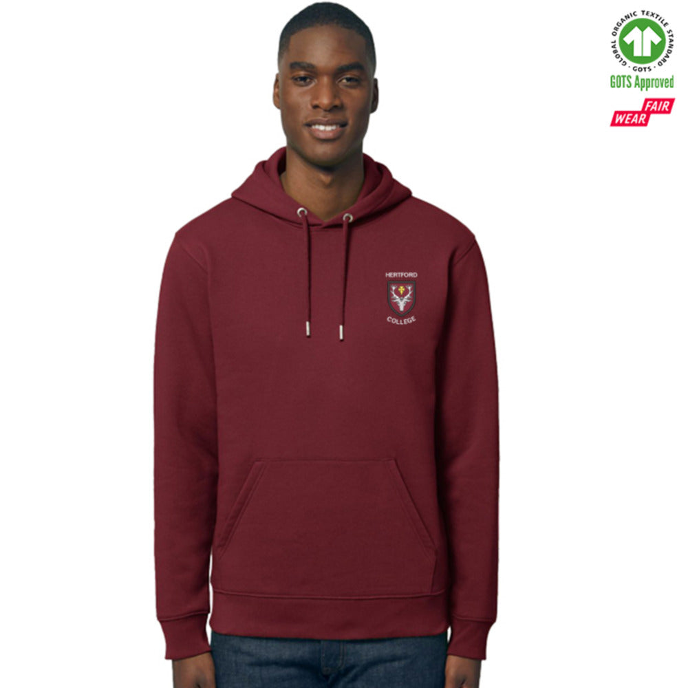 Hertford Organic Premium Hoodie Personalise