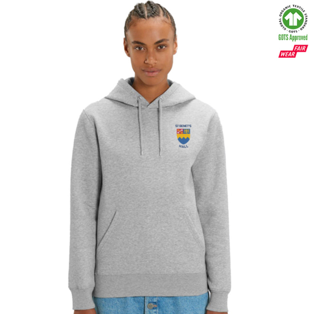 St Benet's Hall Organic Hoodie Personalise