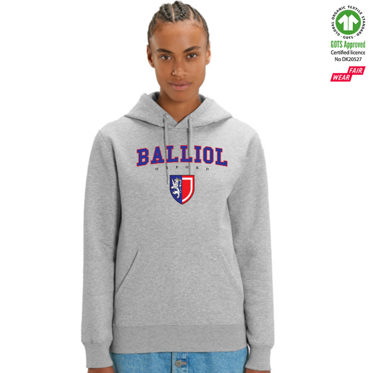 Balliol Hoox Organic Hoody Printed