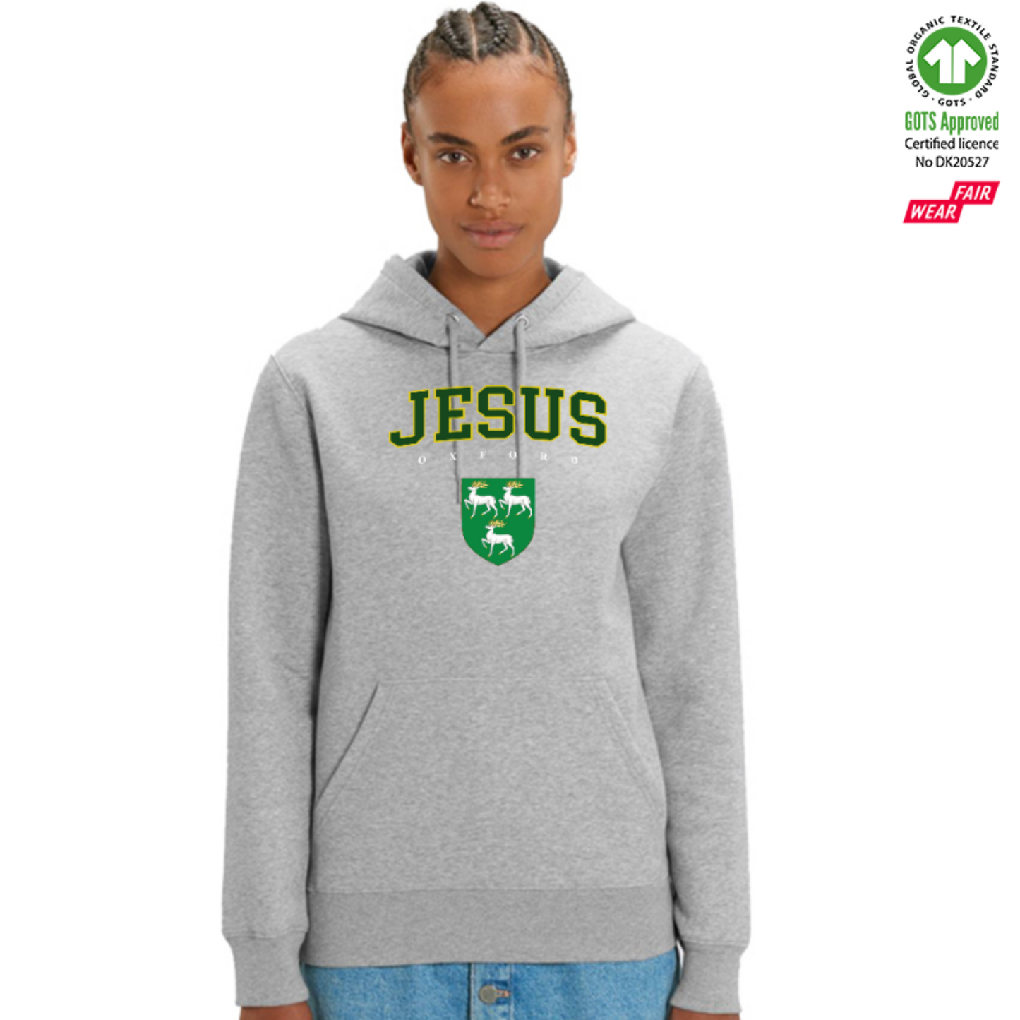 Jesus Hoox Organic Hoody Printed