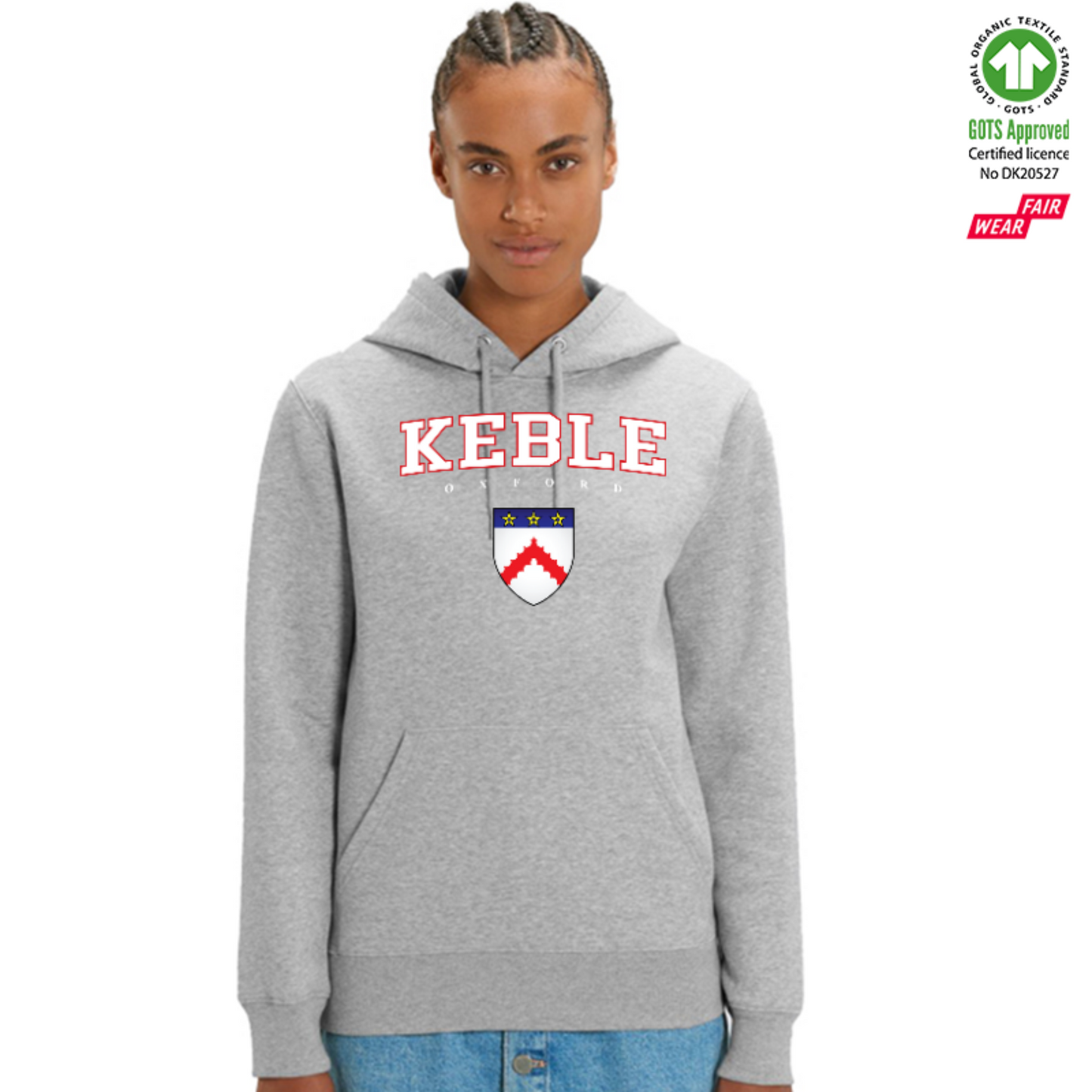 Keble Hoox Organic Hoody Printed