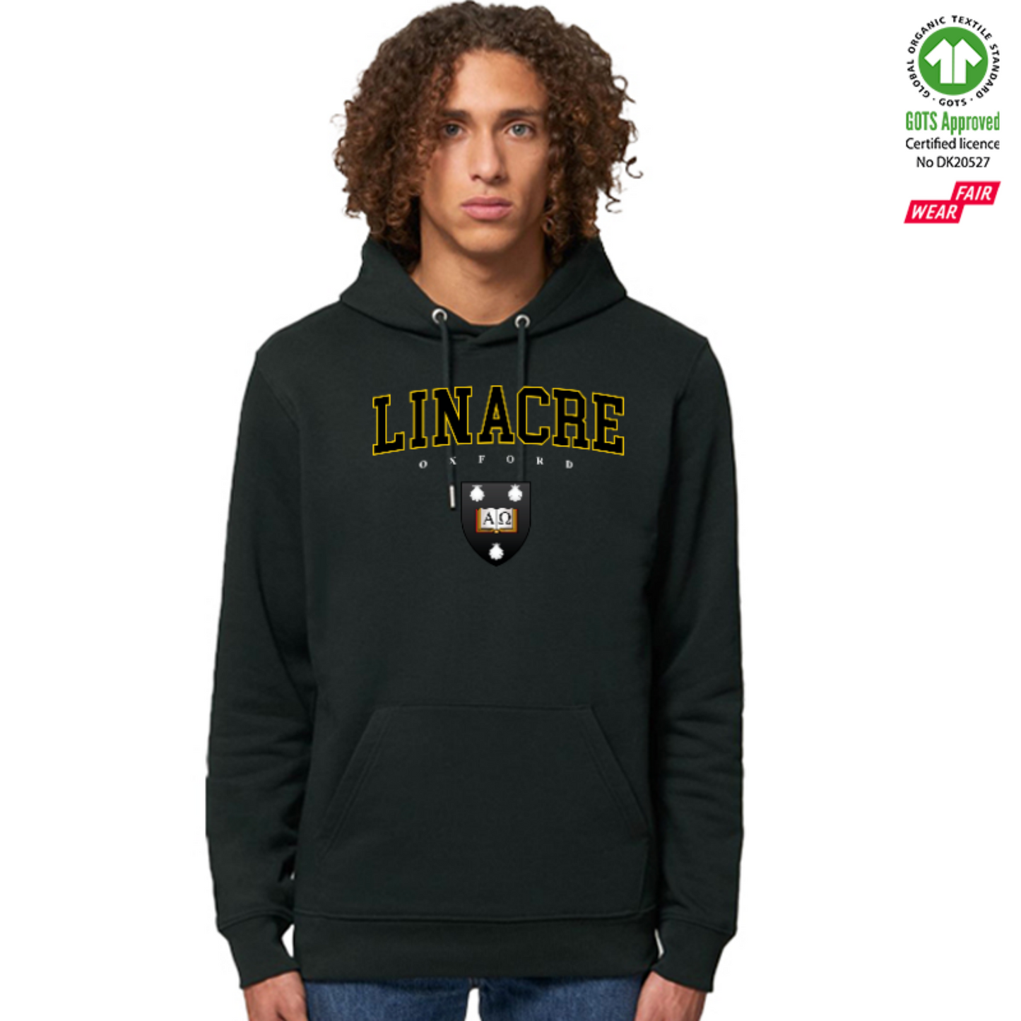 Linacre Hoox Organic Hoody Printed