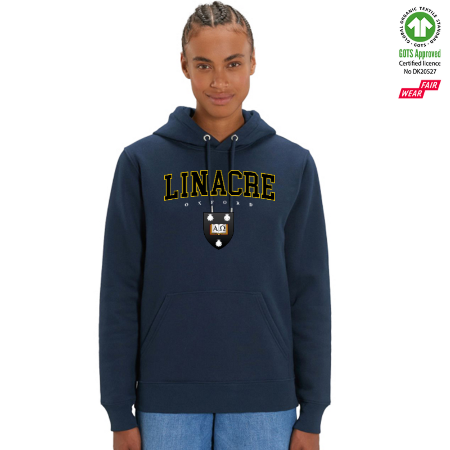 Linacre Hoox Organic Hoody Printed