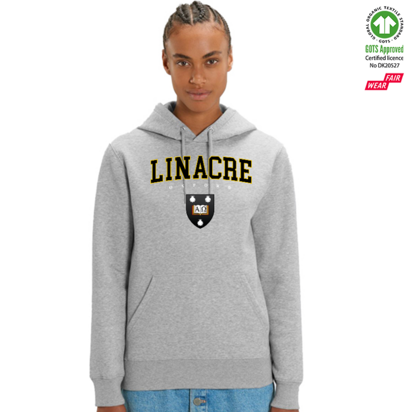 Linacre Hoox Organic Hoody Printed