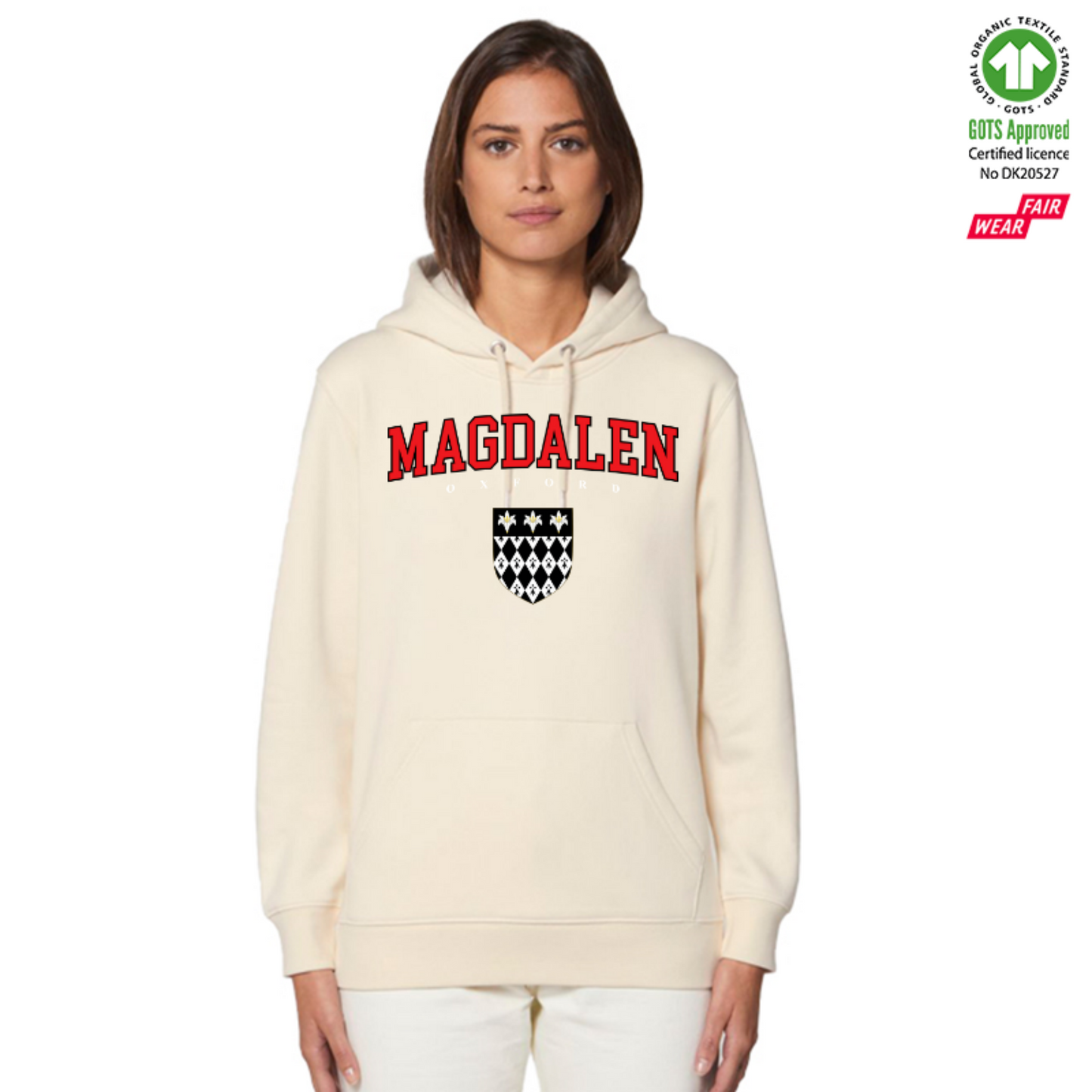 Magdalen Hoox Organic Hoody Printed