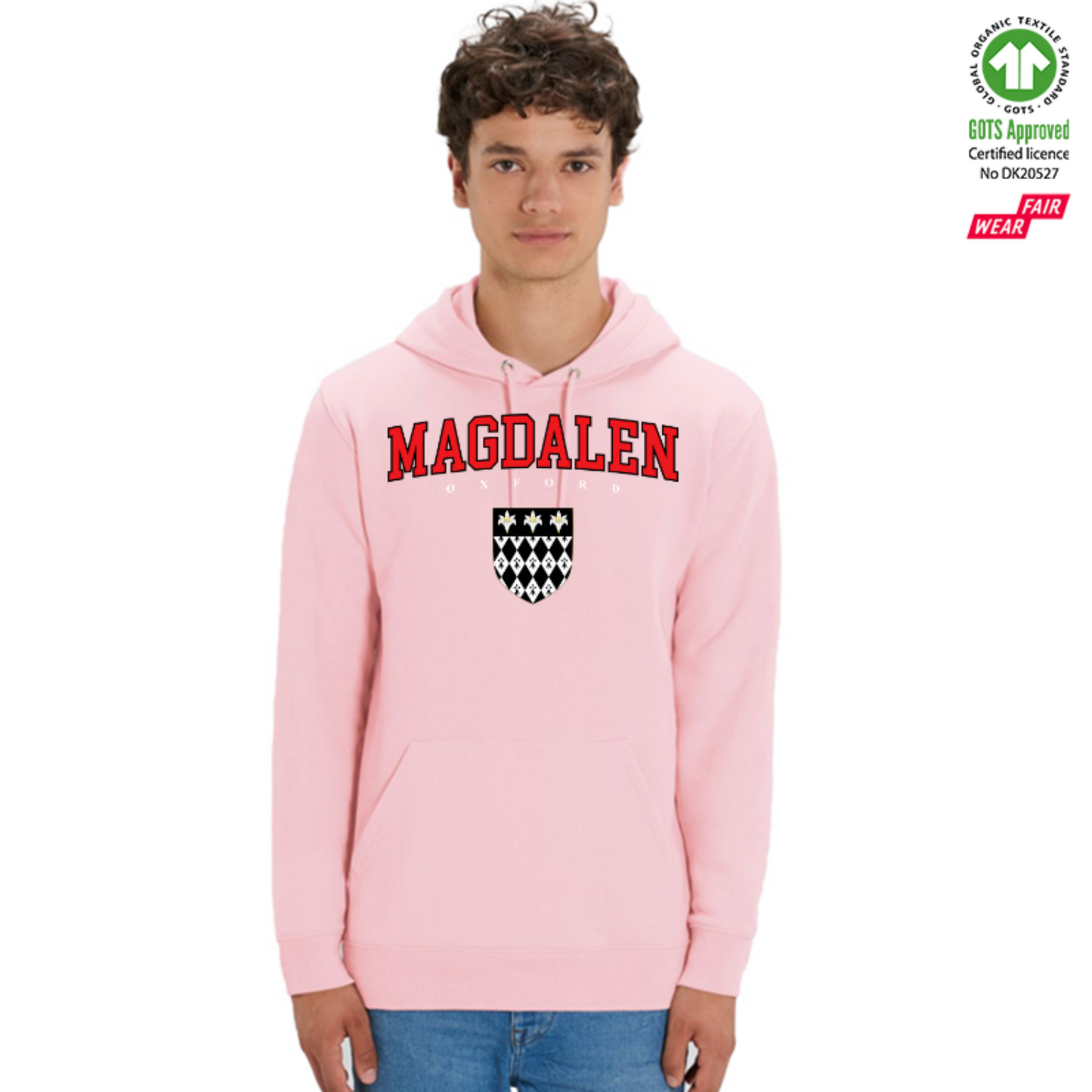 Magdalen Hoox Organic Hoody Printed