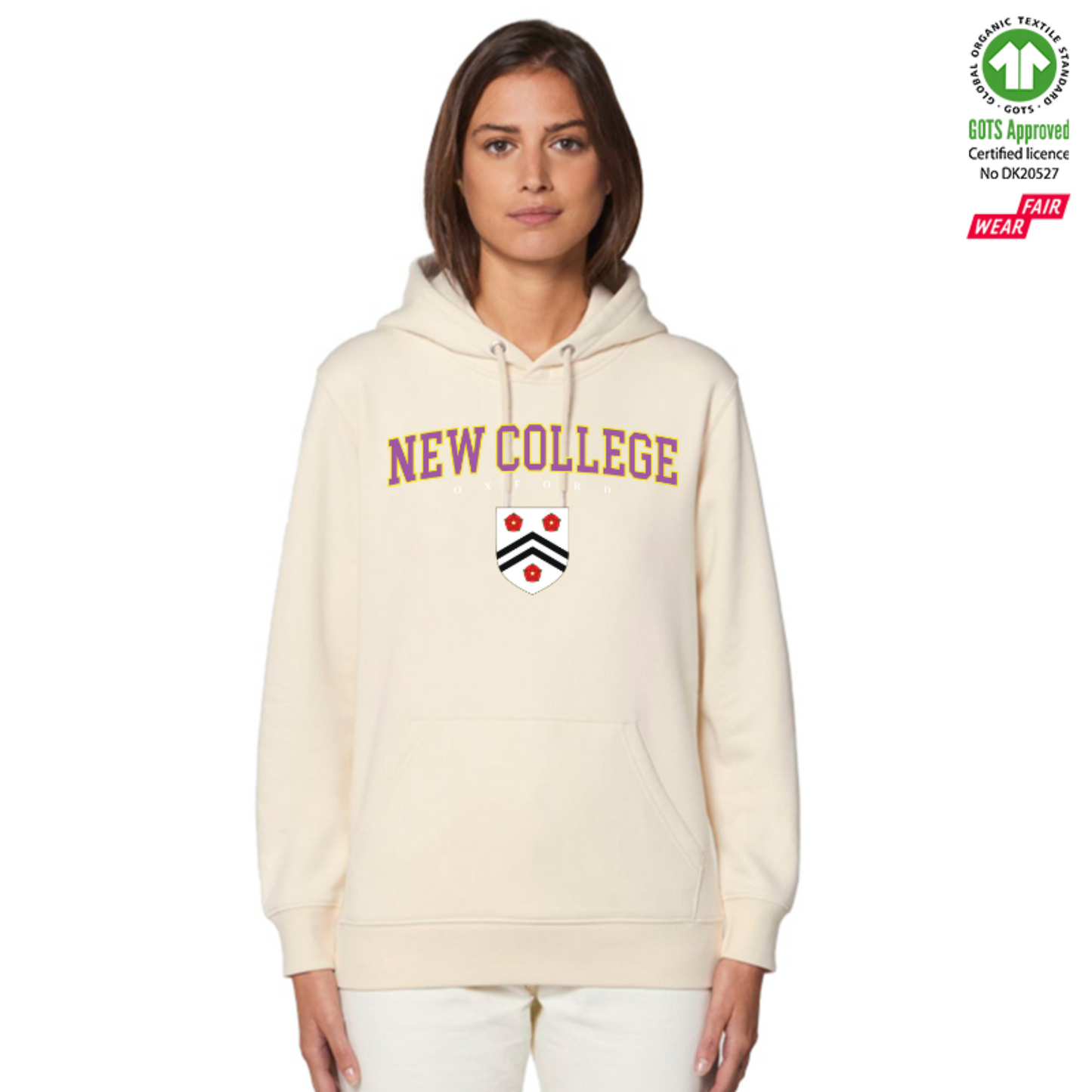 New College Hoox Organic Hoody Printed