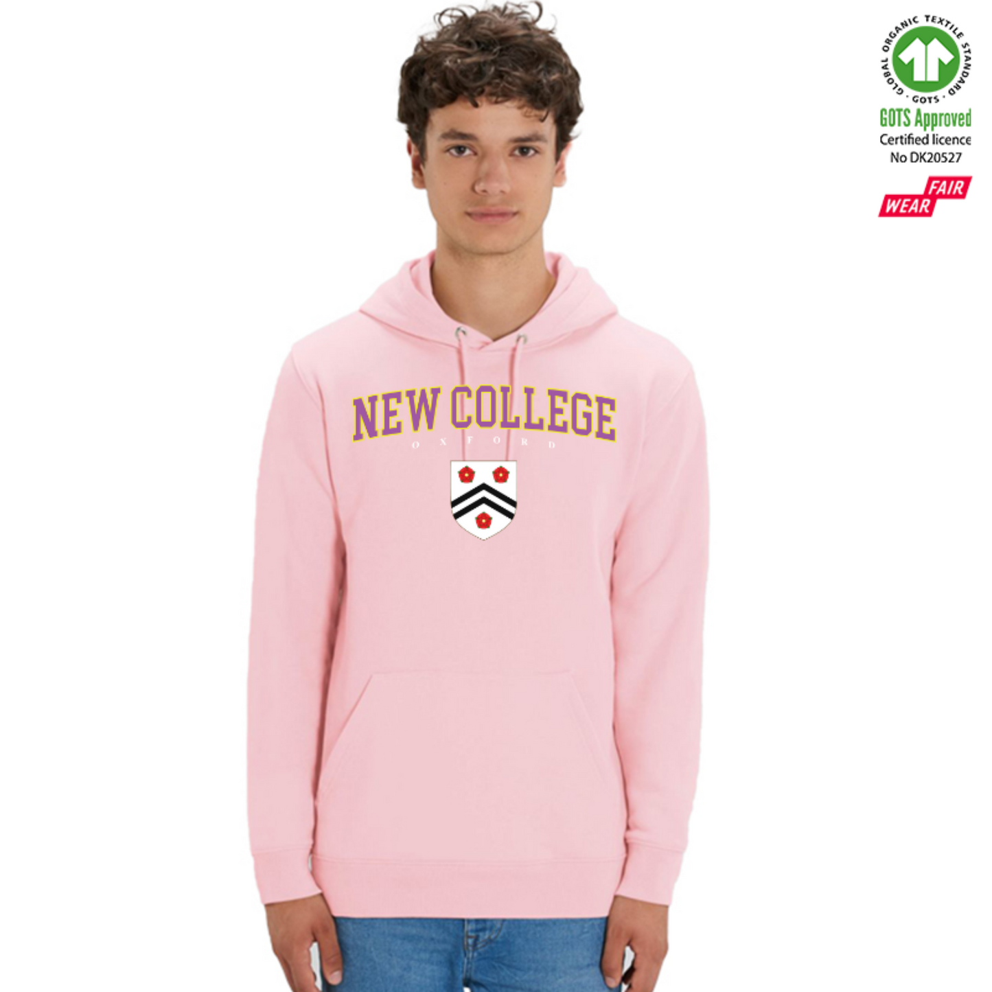 New College Hoox Organic Hoody Printed