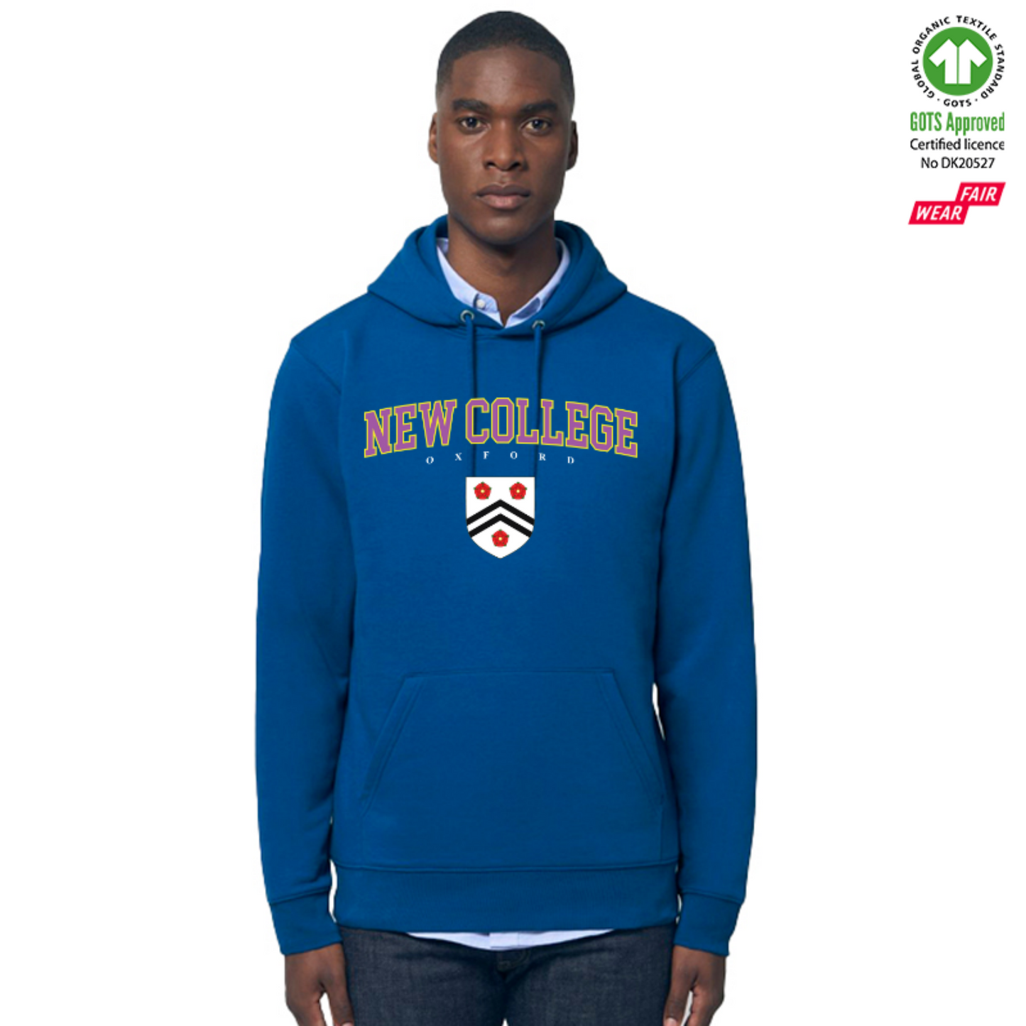 New College Hoox Organic Hoody Printed