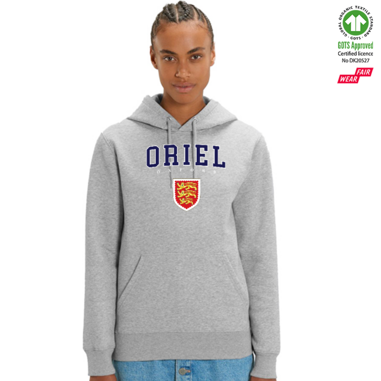 Oriel Hoox Organic Hoody Printed