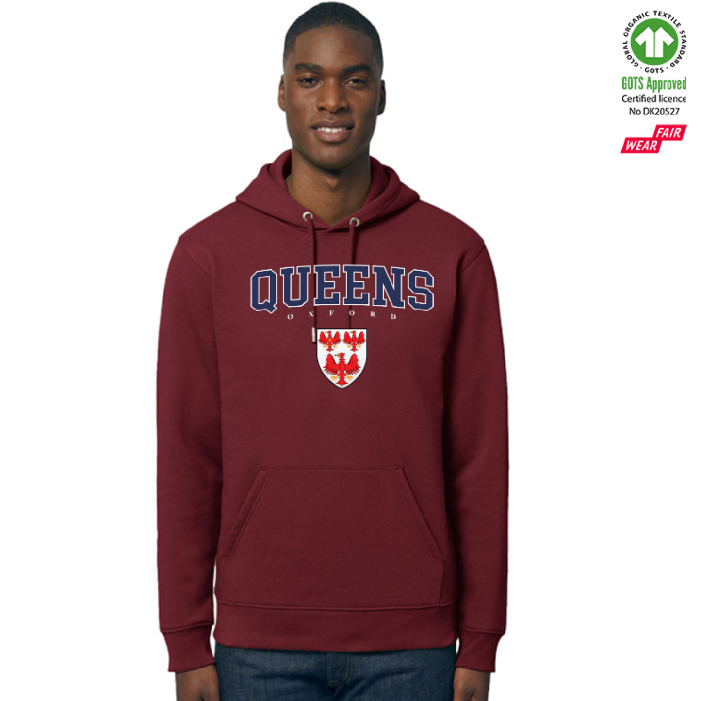 Queens Hoox Organic Hoody Printed