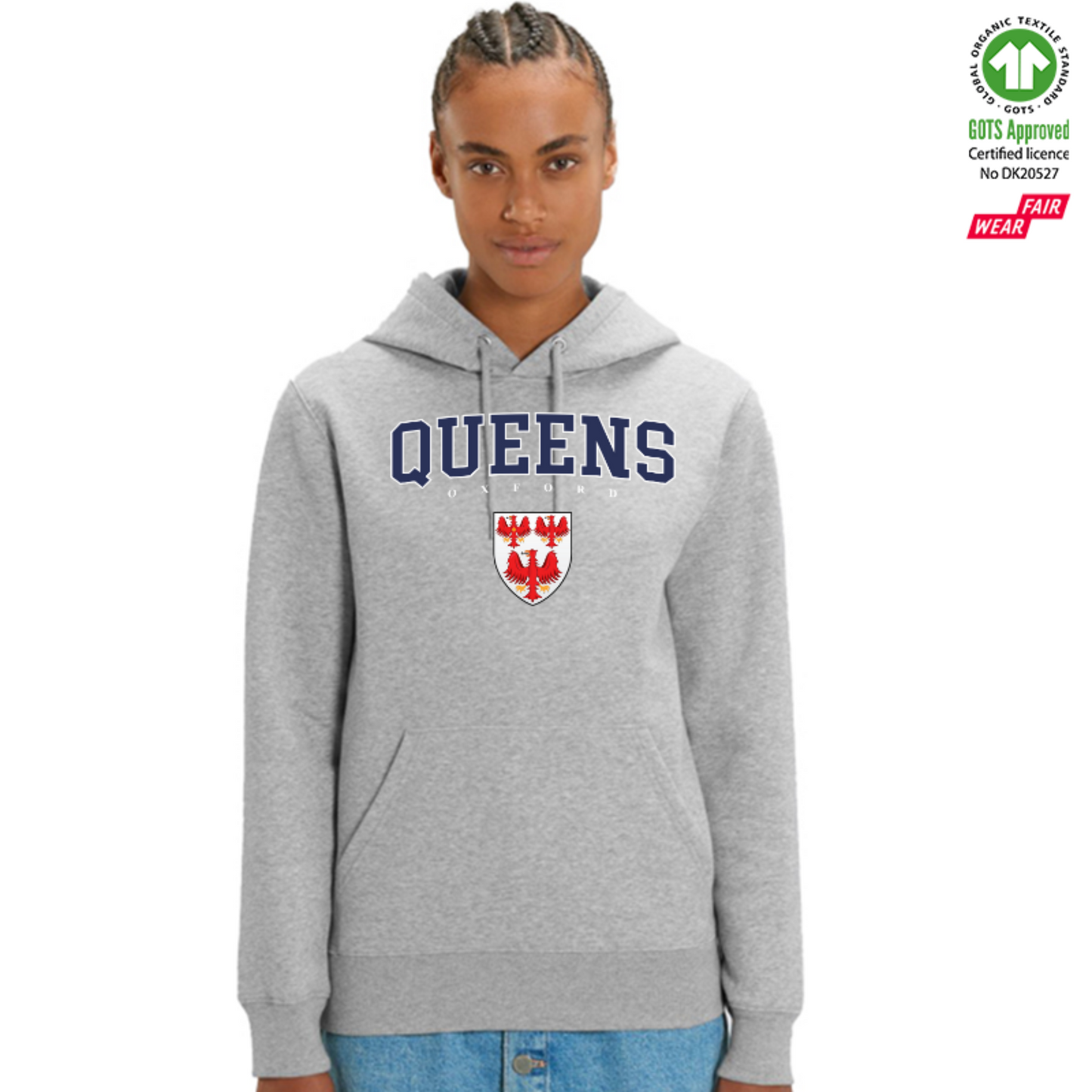 Queens Hoox Organic Hoody Printed