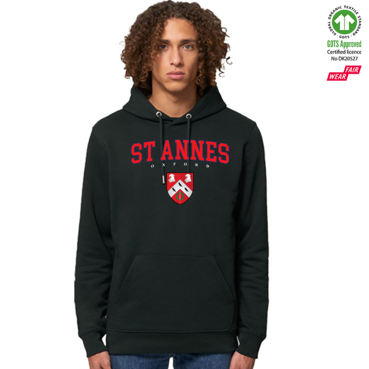 St Annes Hoox Organic Hoody Printed