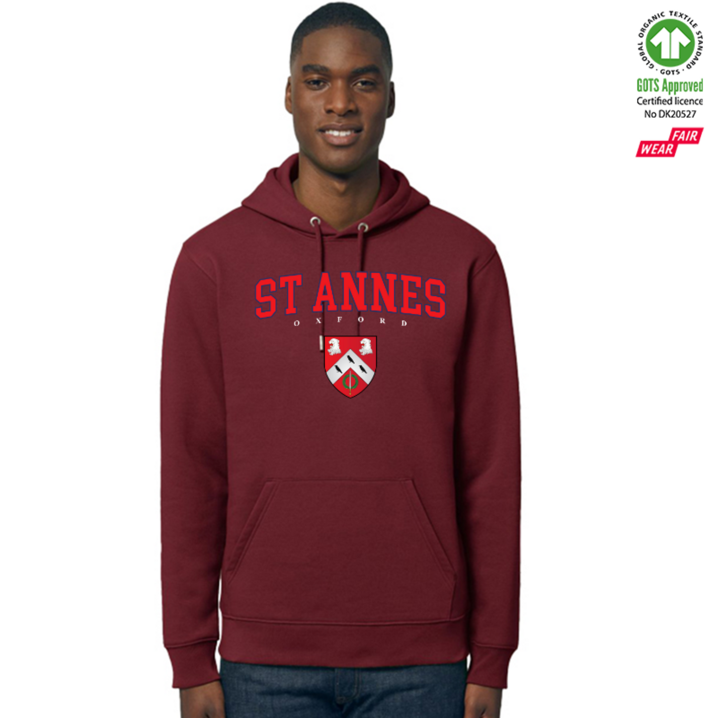 St Annes Hoox Organic Hoody Printed