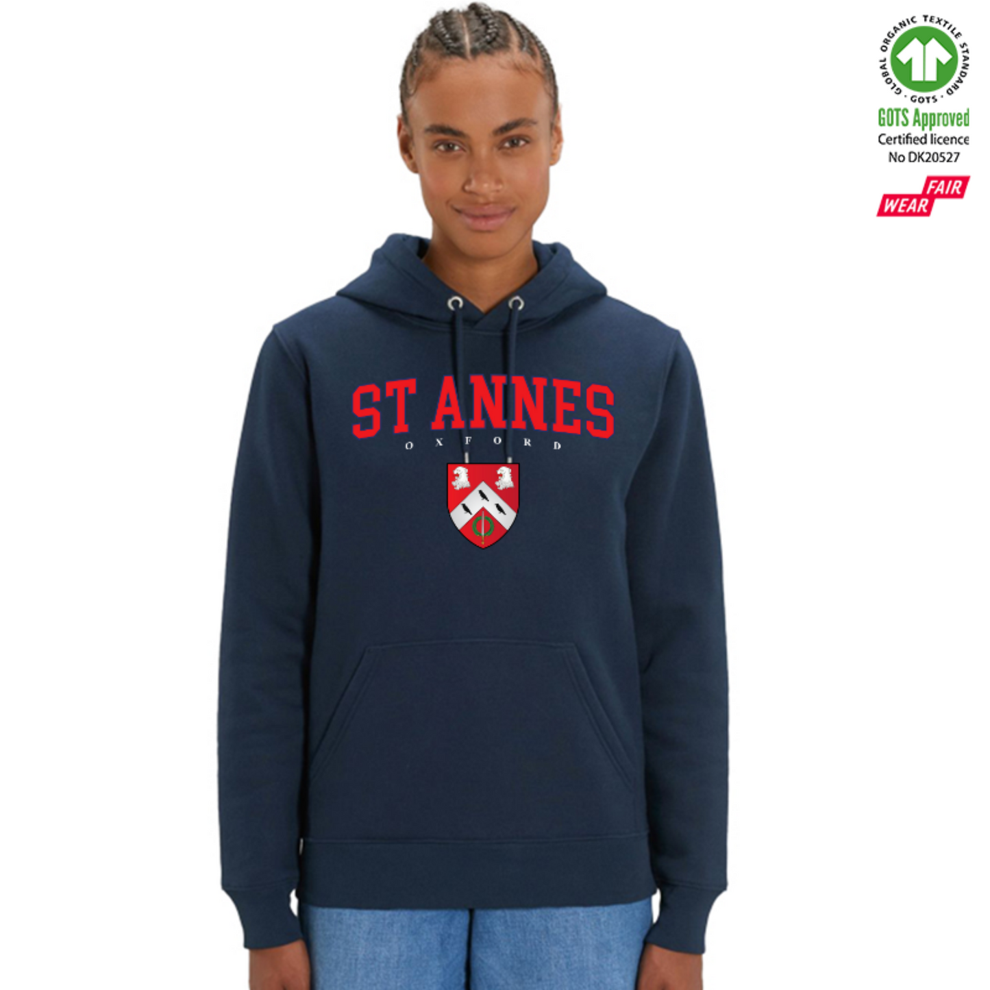 St Annes Hoox Organic Hoody Printed