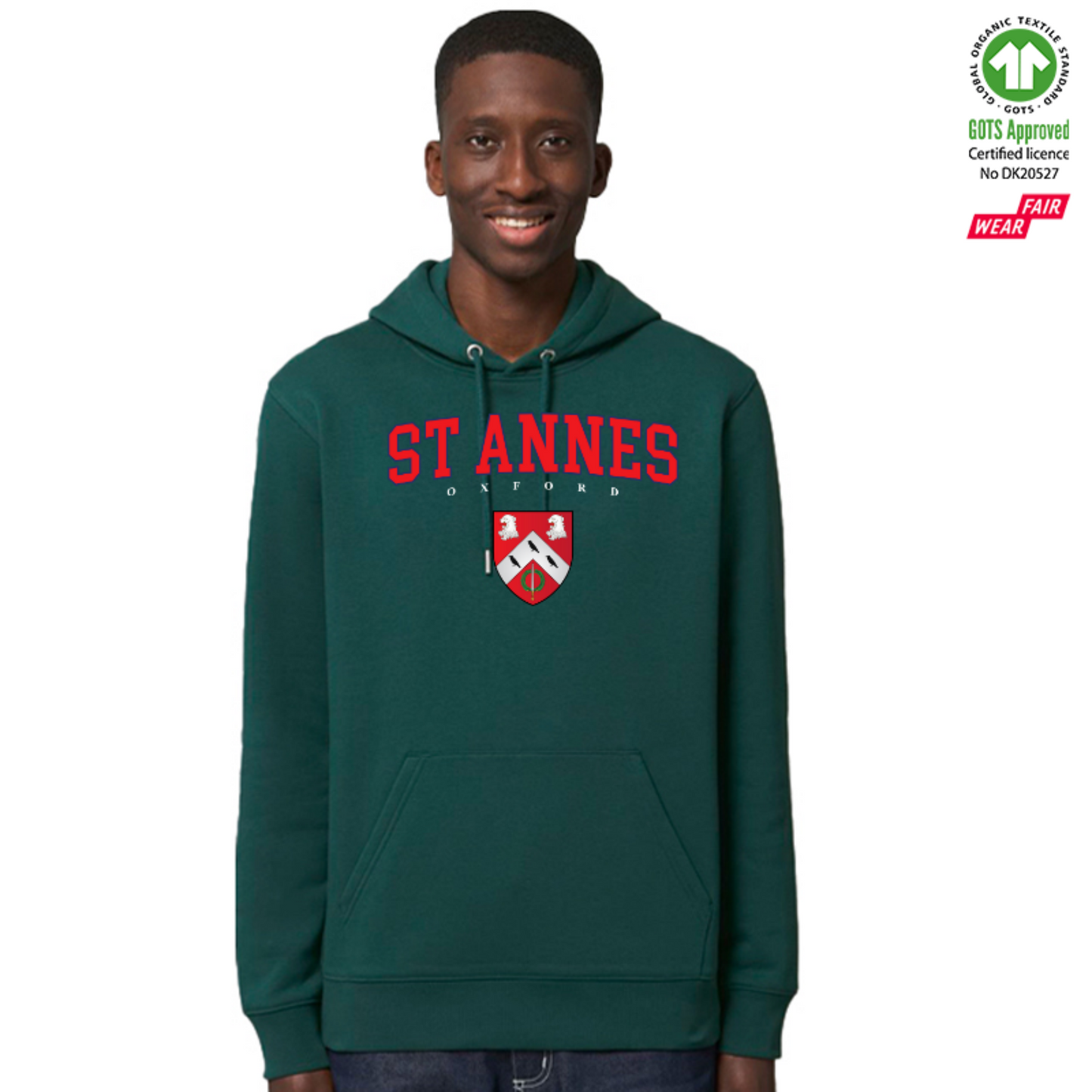 St Annes Hoox Organic Hoody Printed