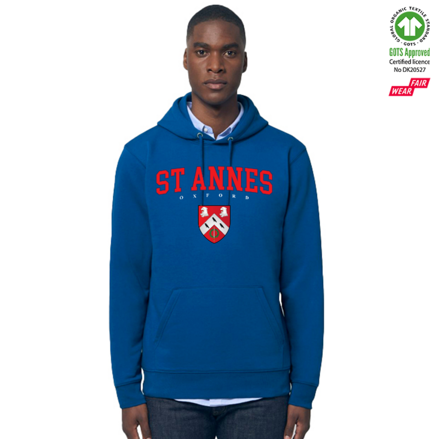 St Annes Hoox Organic Hoody Printed