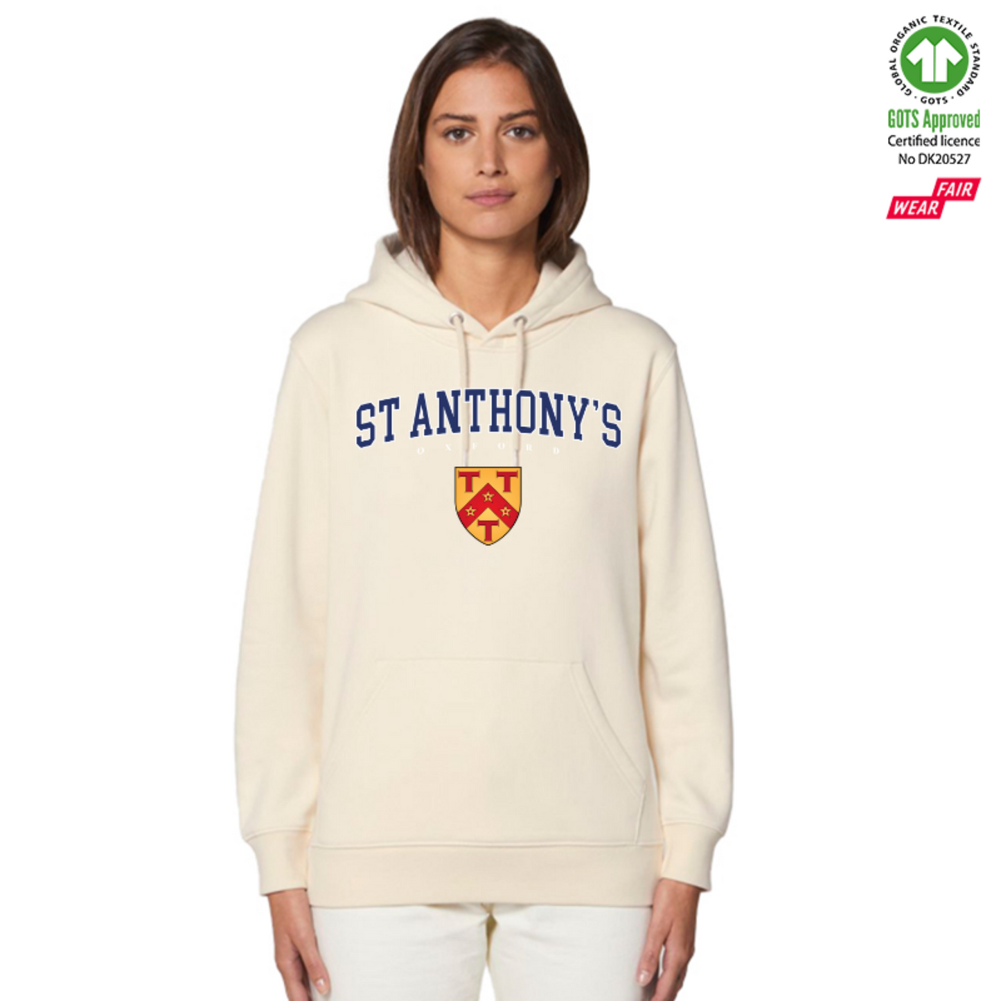 St Anthonys Hoox Organic Hoody Printed