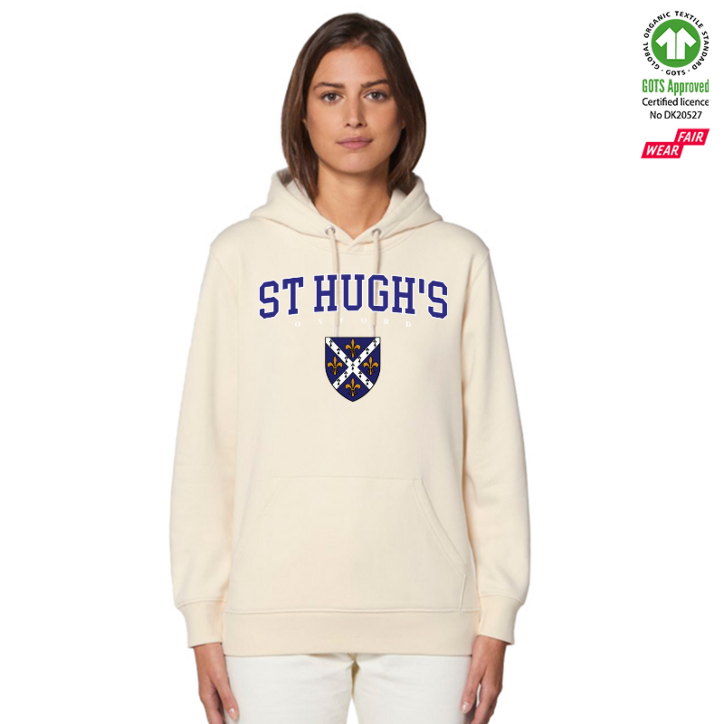 St Hughs Hoox Organic Hoody Printed