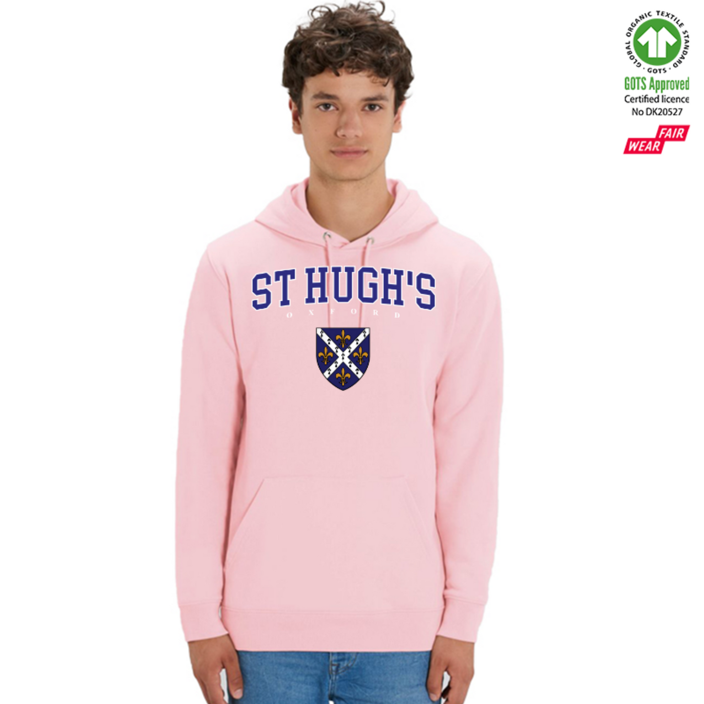 St Hughs Hoox Organic Hoody Printed