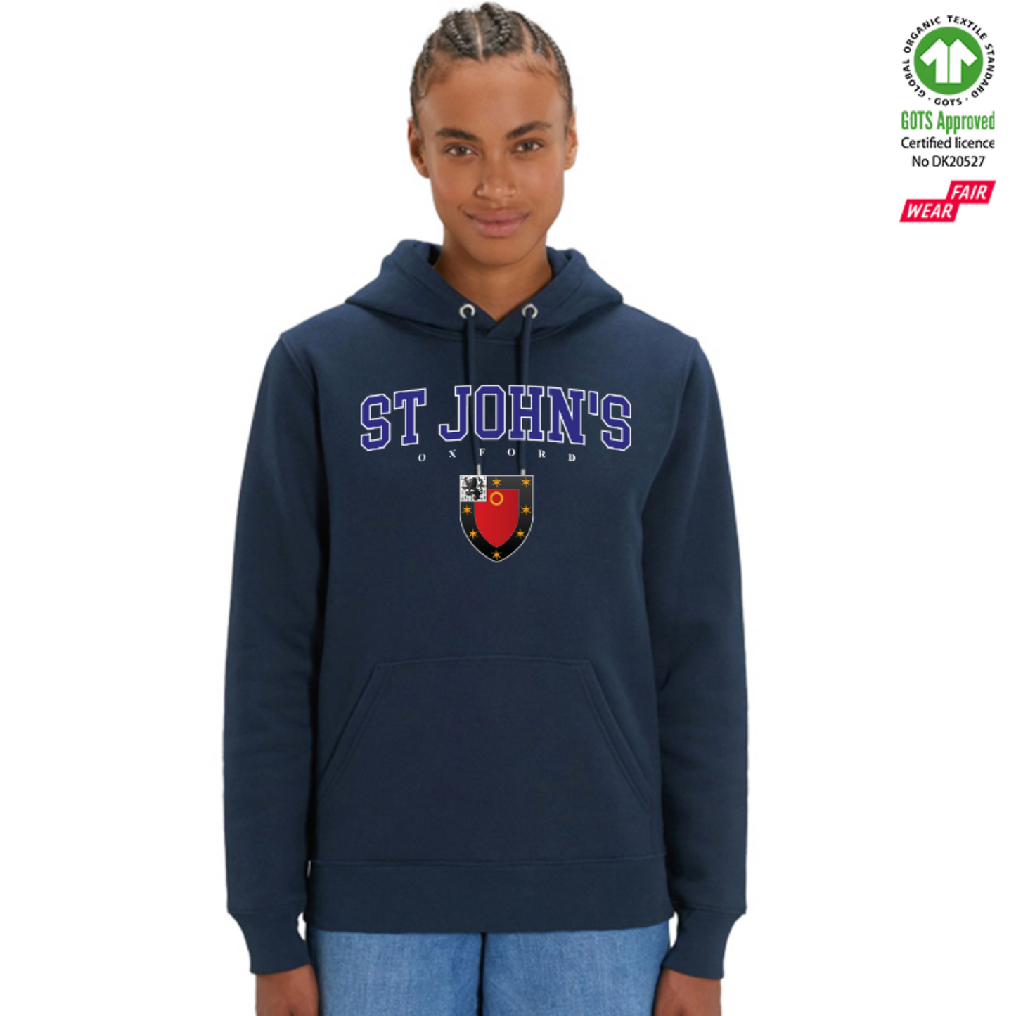 St Johns Hoox Organic Hoody Printed