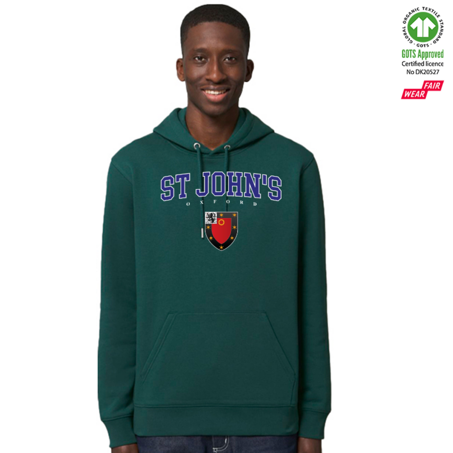 St Johns Hoox Organic Hoody Printed