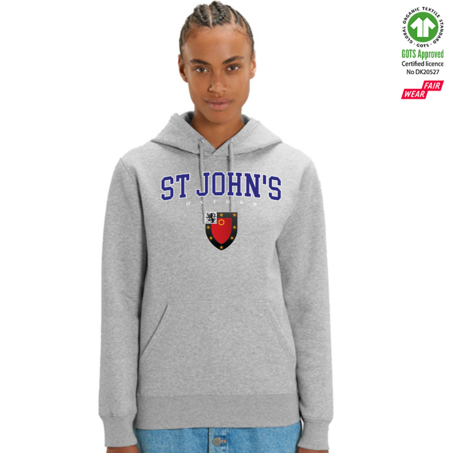 St Johns Hoox Organic Hoody Printed