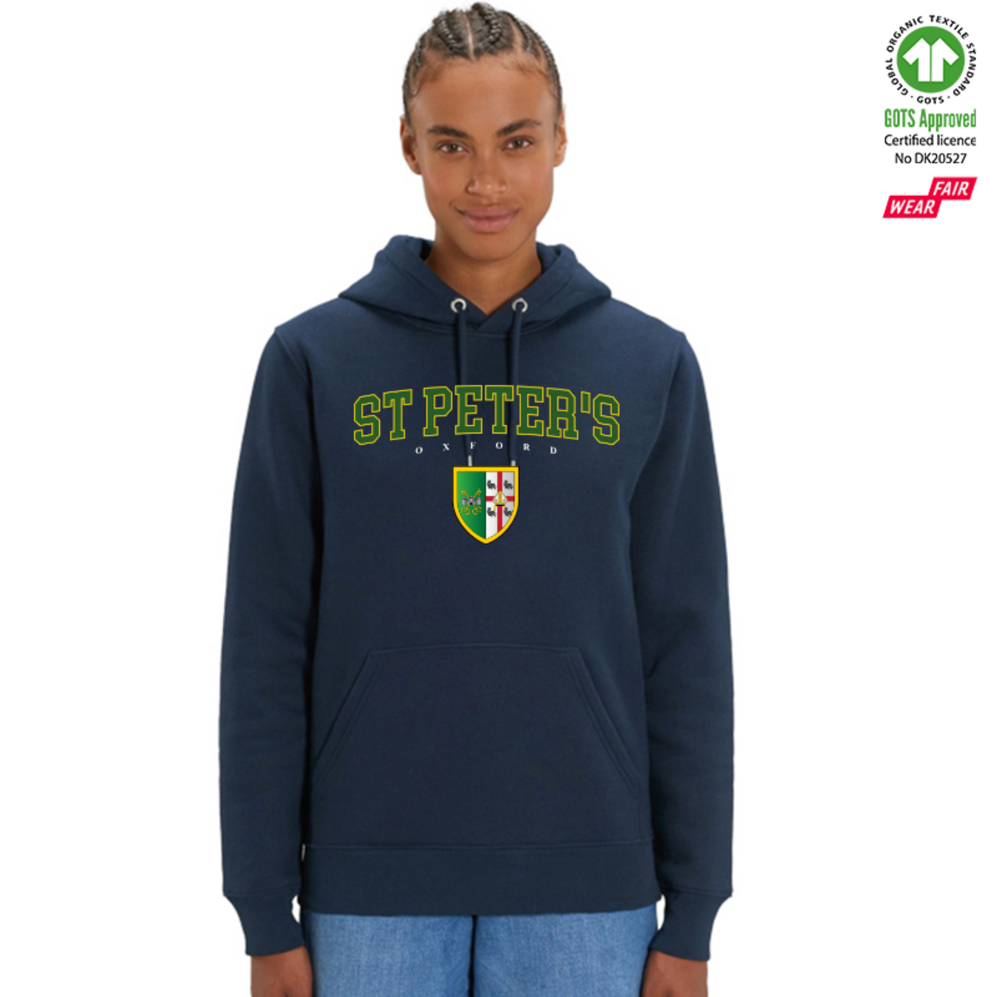 St Peters Hoox Organic Hoody Printed