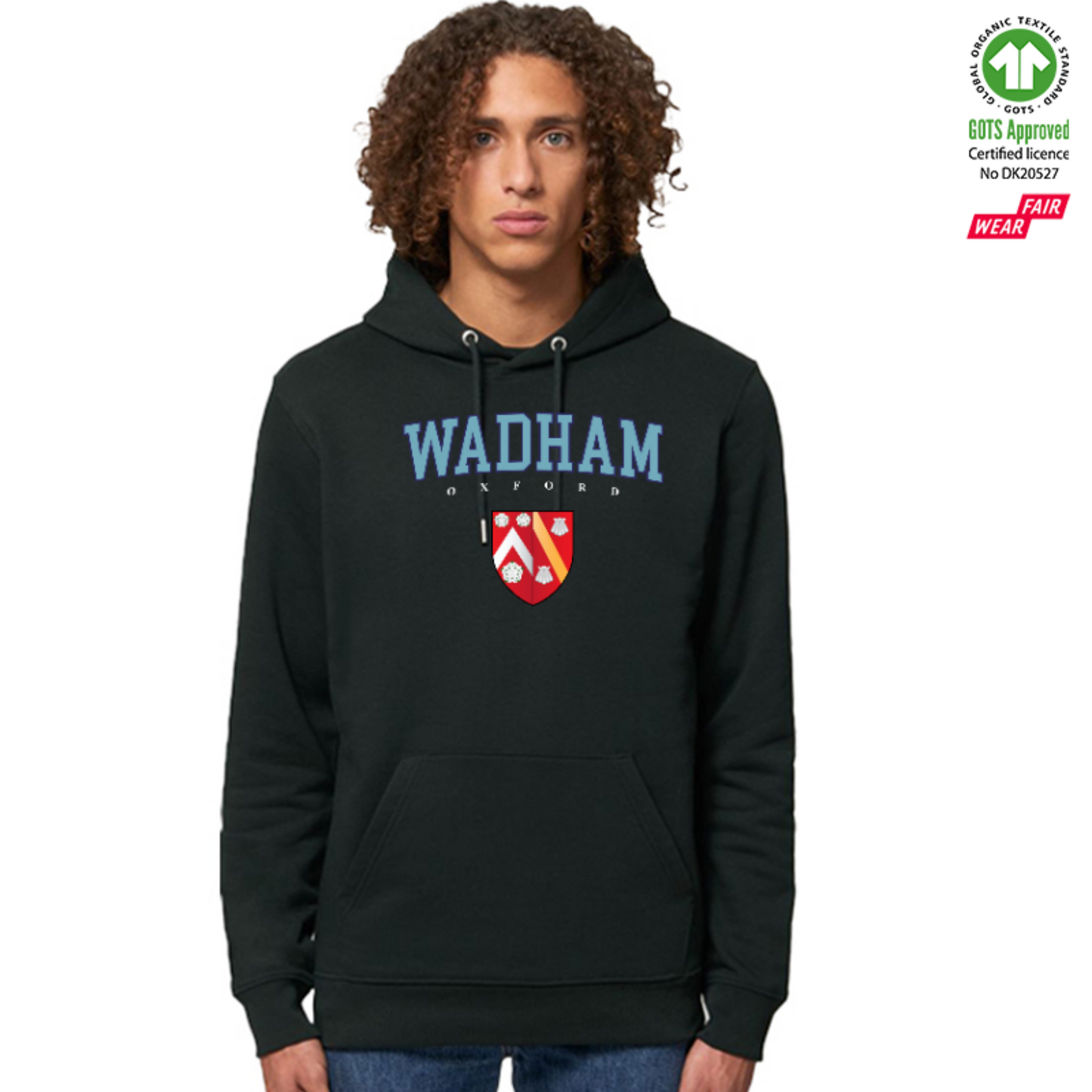 Wadham Hoox Organic Hoody Printed