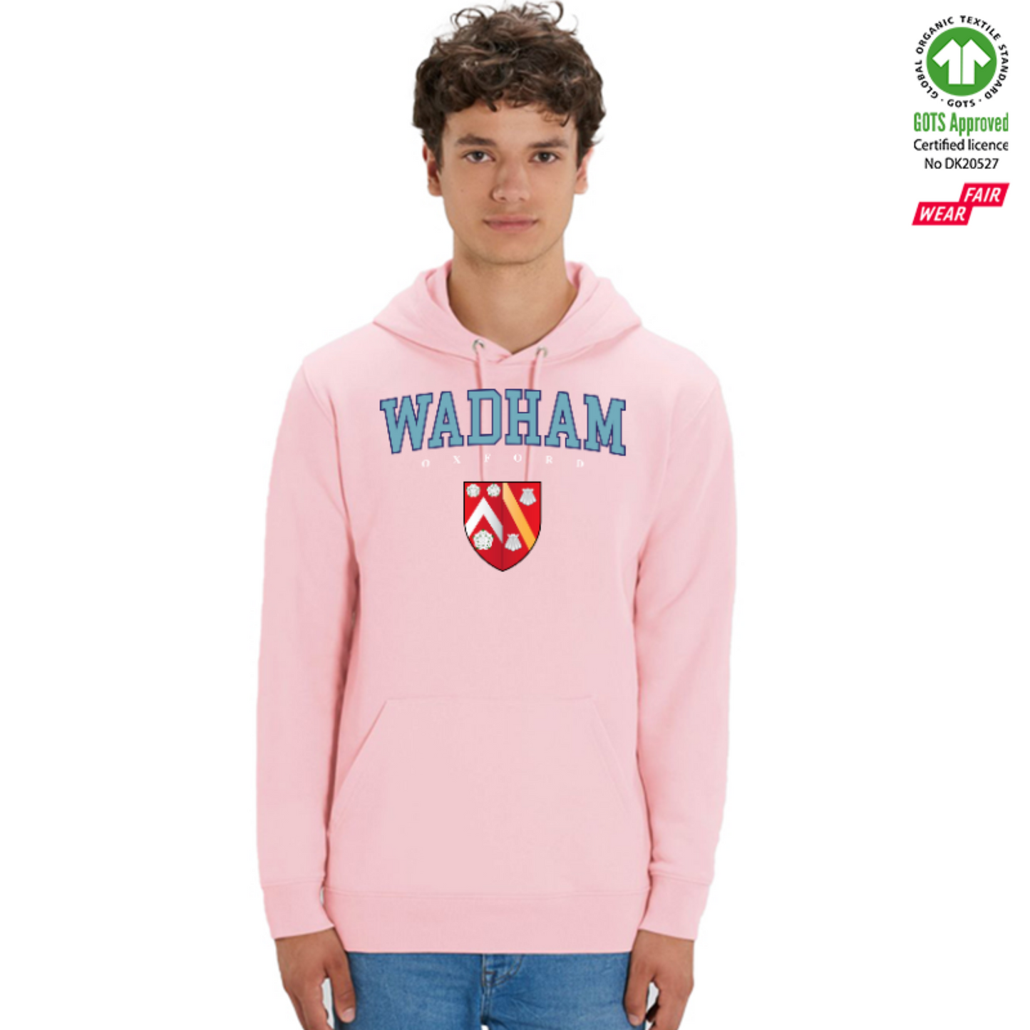 Wadham Hoox Organic Hoody Printed