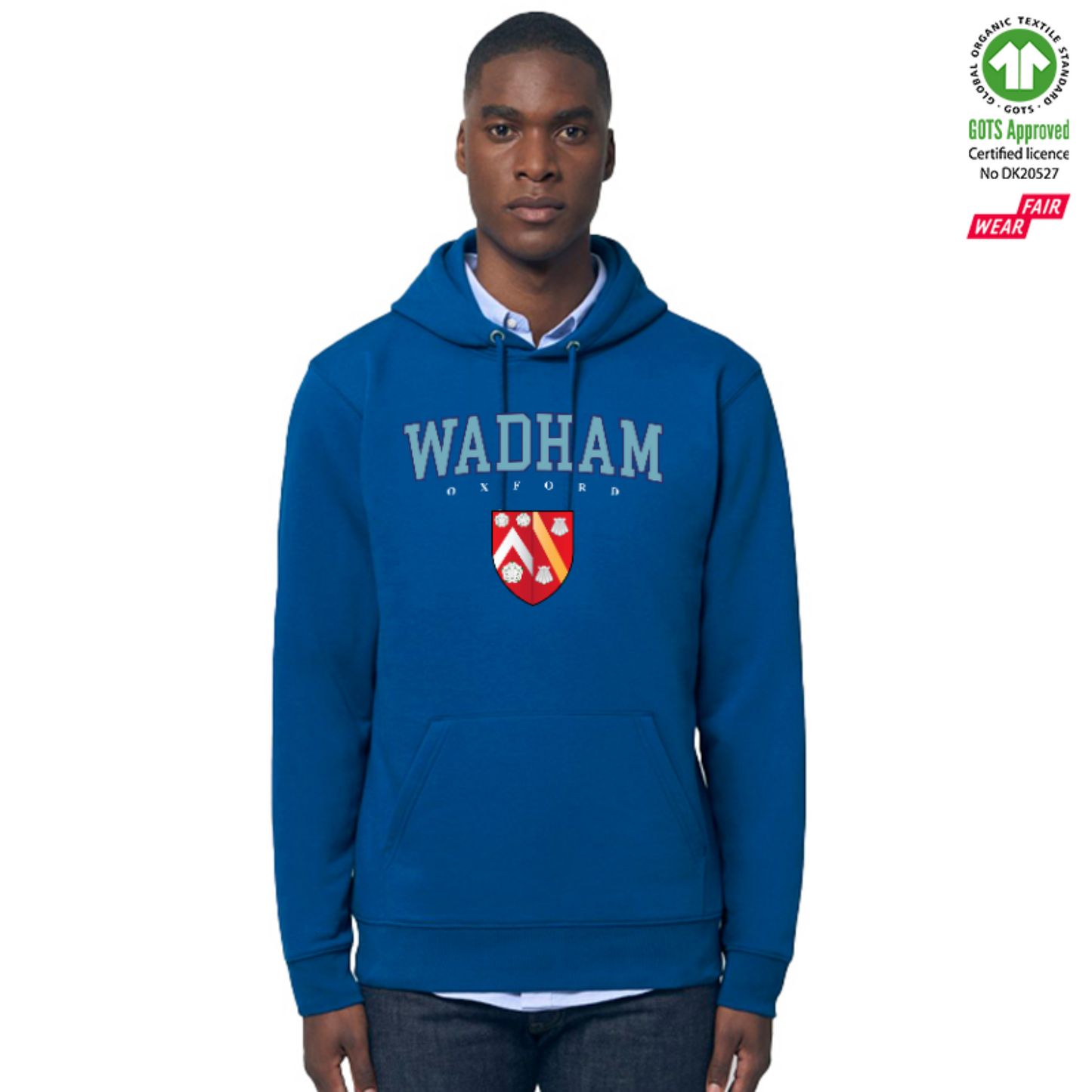 Wadham Hoox Organic Hoody Printed