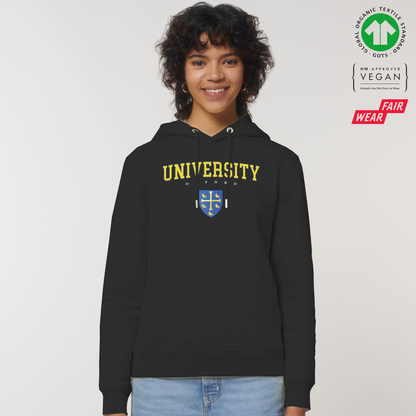 University Hoox Organic Hoody Printed