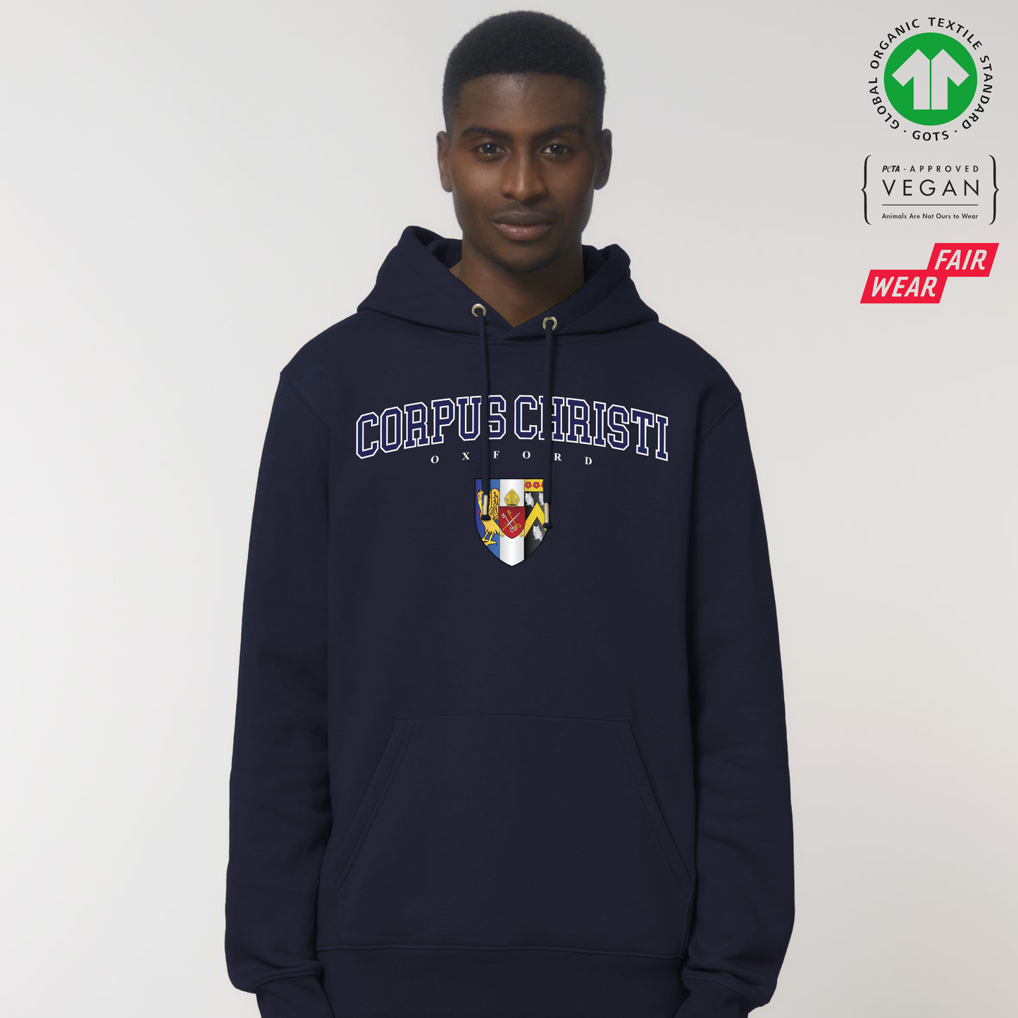 Corpus Christi Hoox Organic Hoody Printed