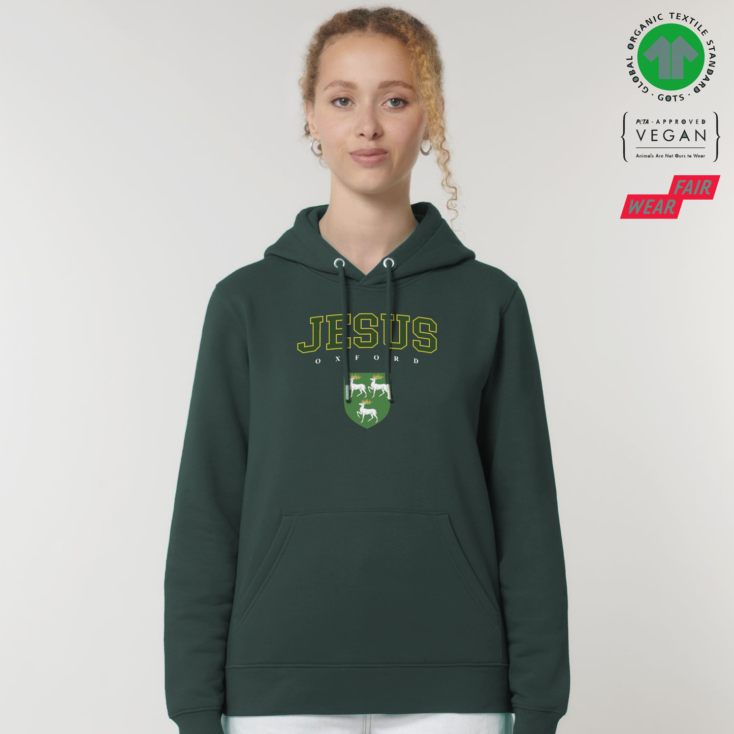 Jesus Hoox Organic Hoody Printed