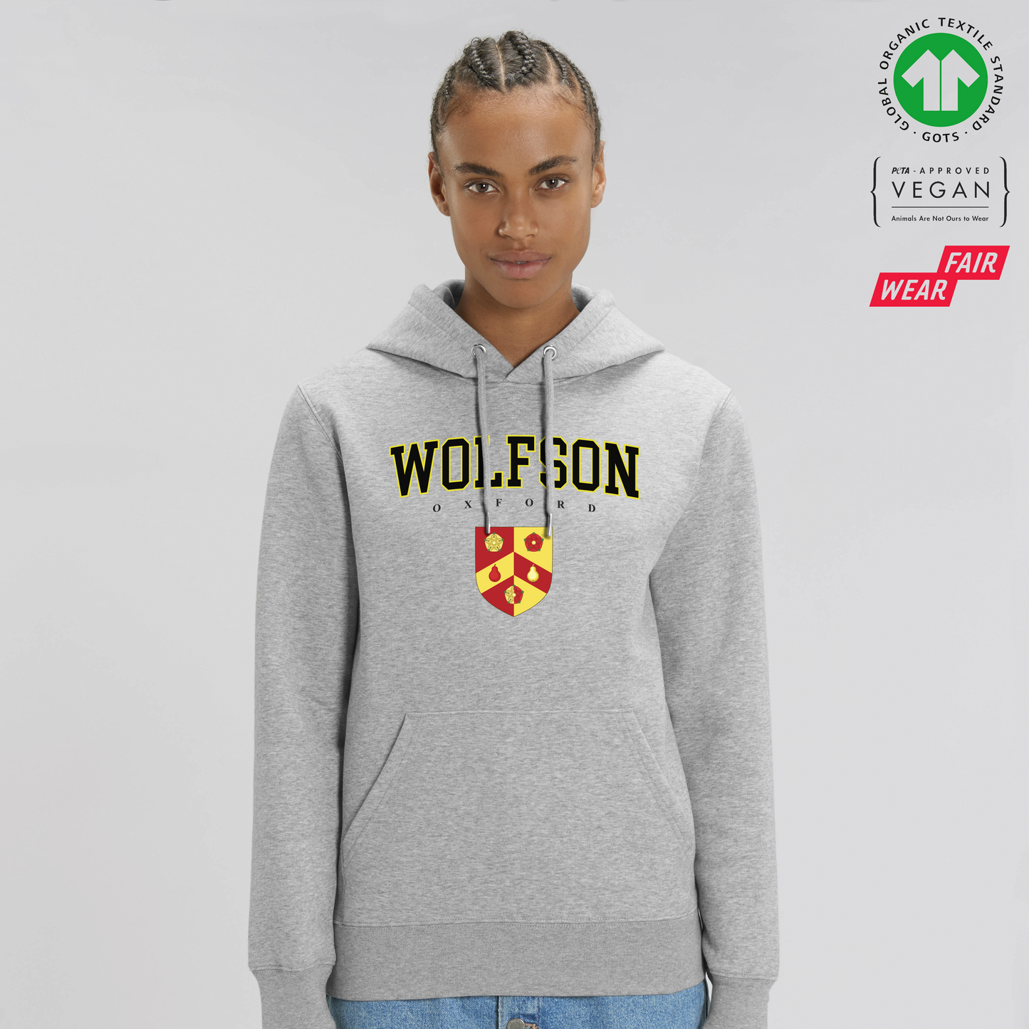 Wolfson Hoox Organic Hoody Printed