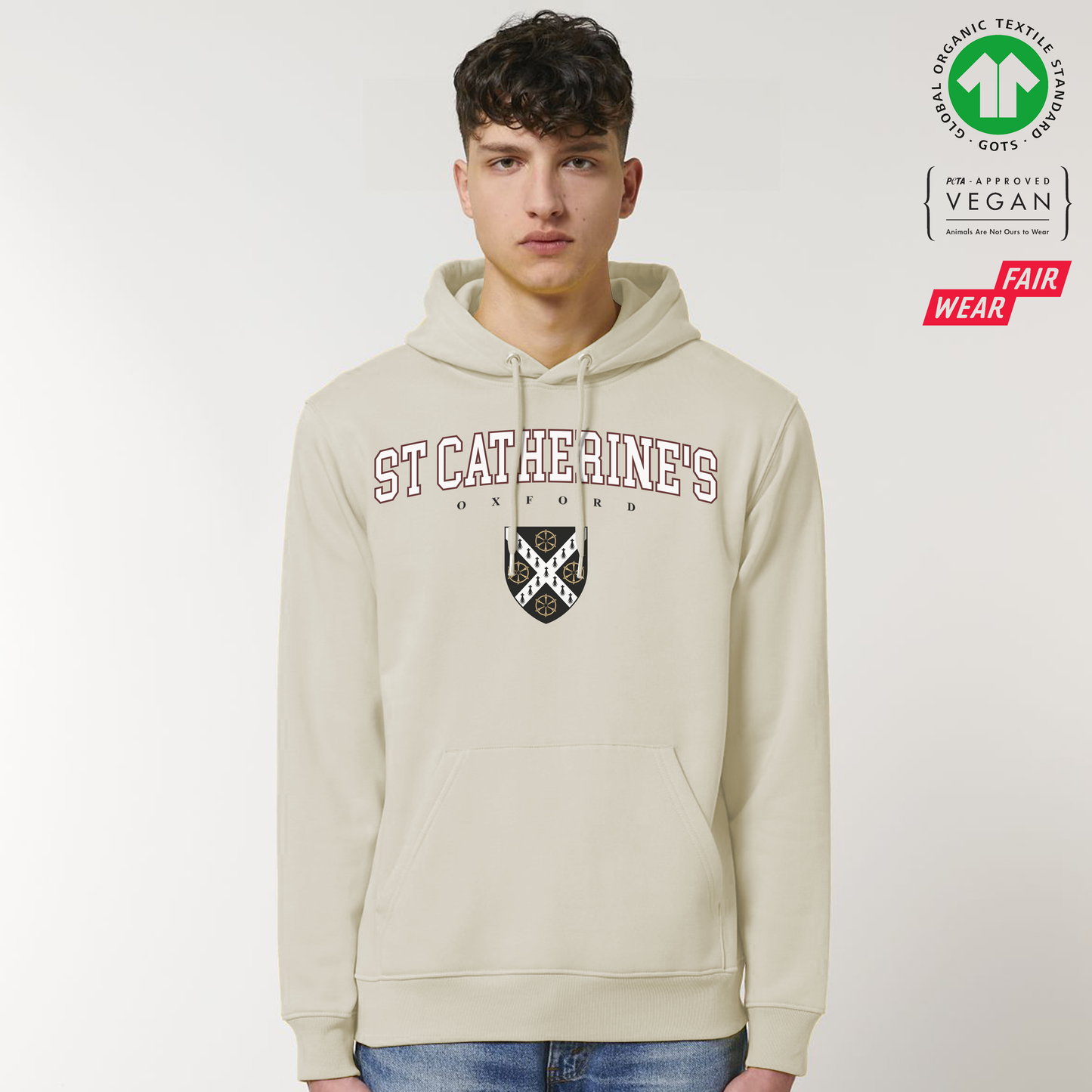 St Catherines Hoox Organic Hoody Printed