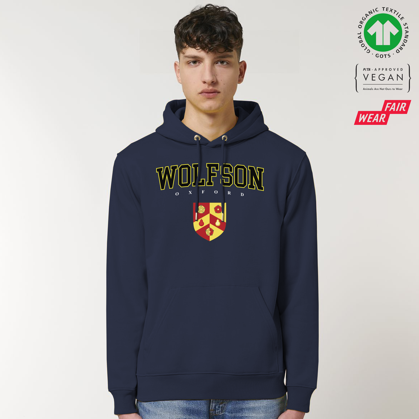 Wolfson Hoox Organic Hoody Printed