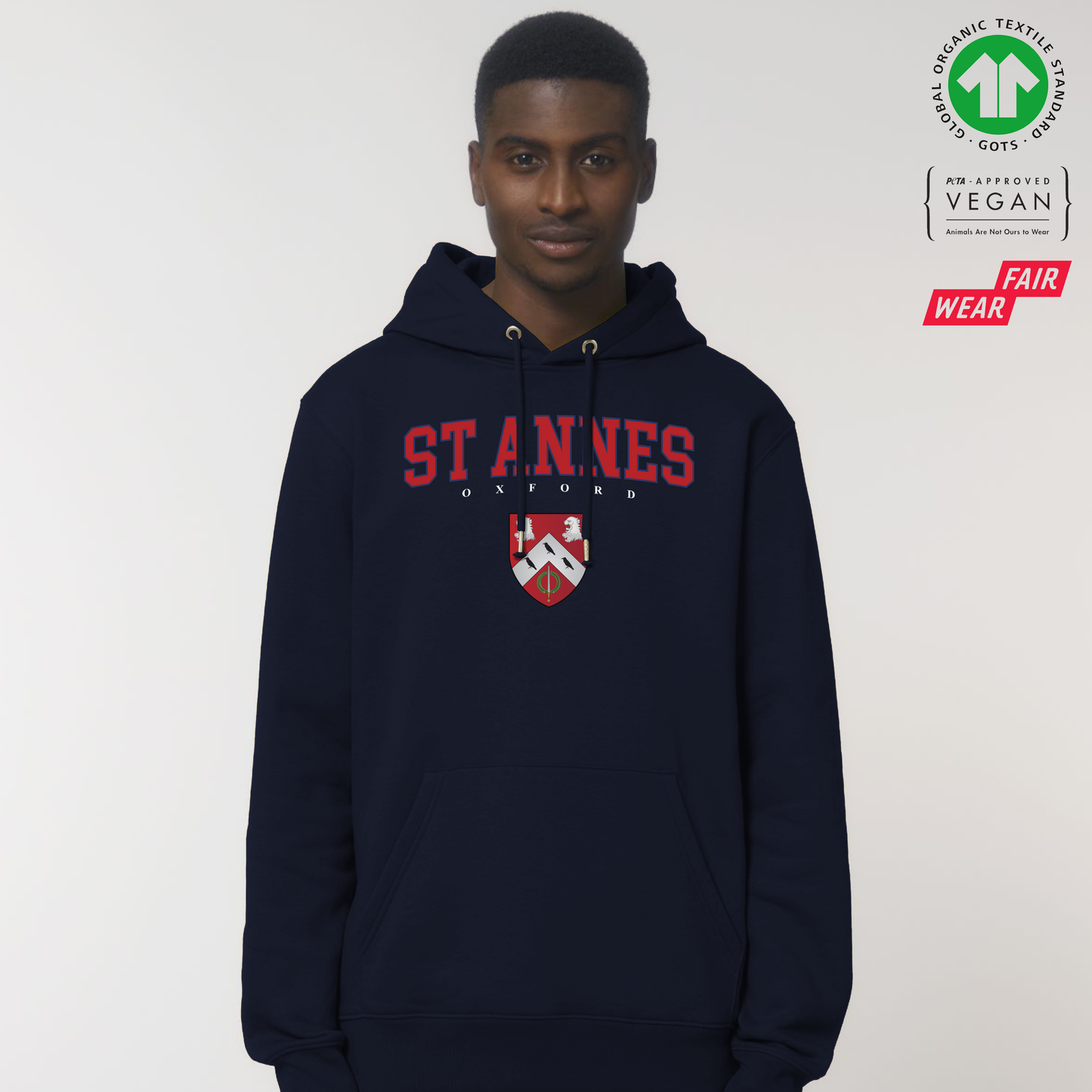 St Annes Hoox Organic Hoody Printed