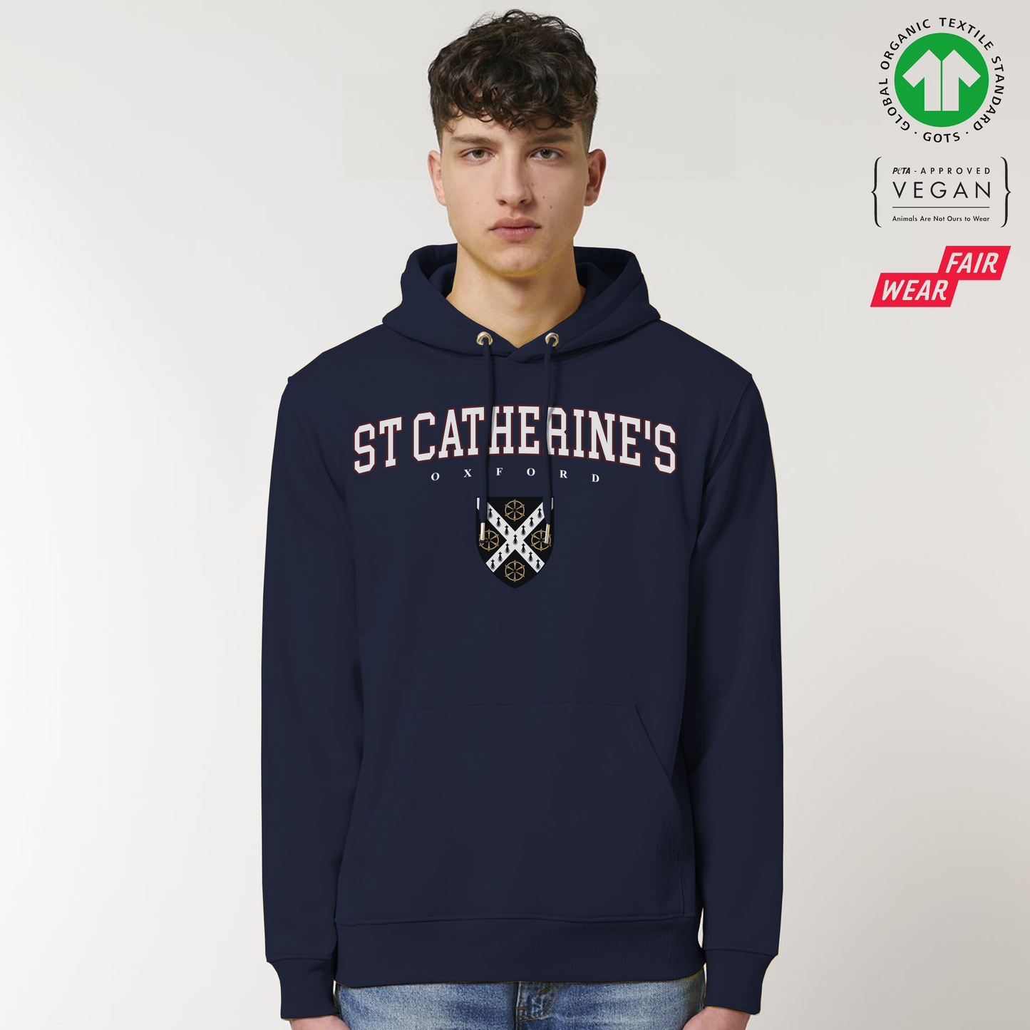 St Catherines Hoox Organic Hoody Printed